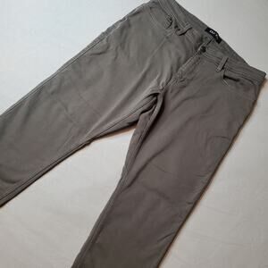 DU/ER Men's Size 36X32 No Sweat Relaxed Taper Mid-Rise Pant Gray
